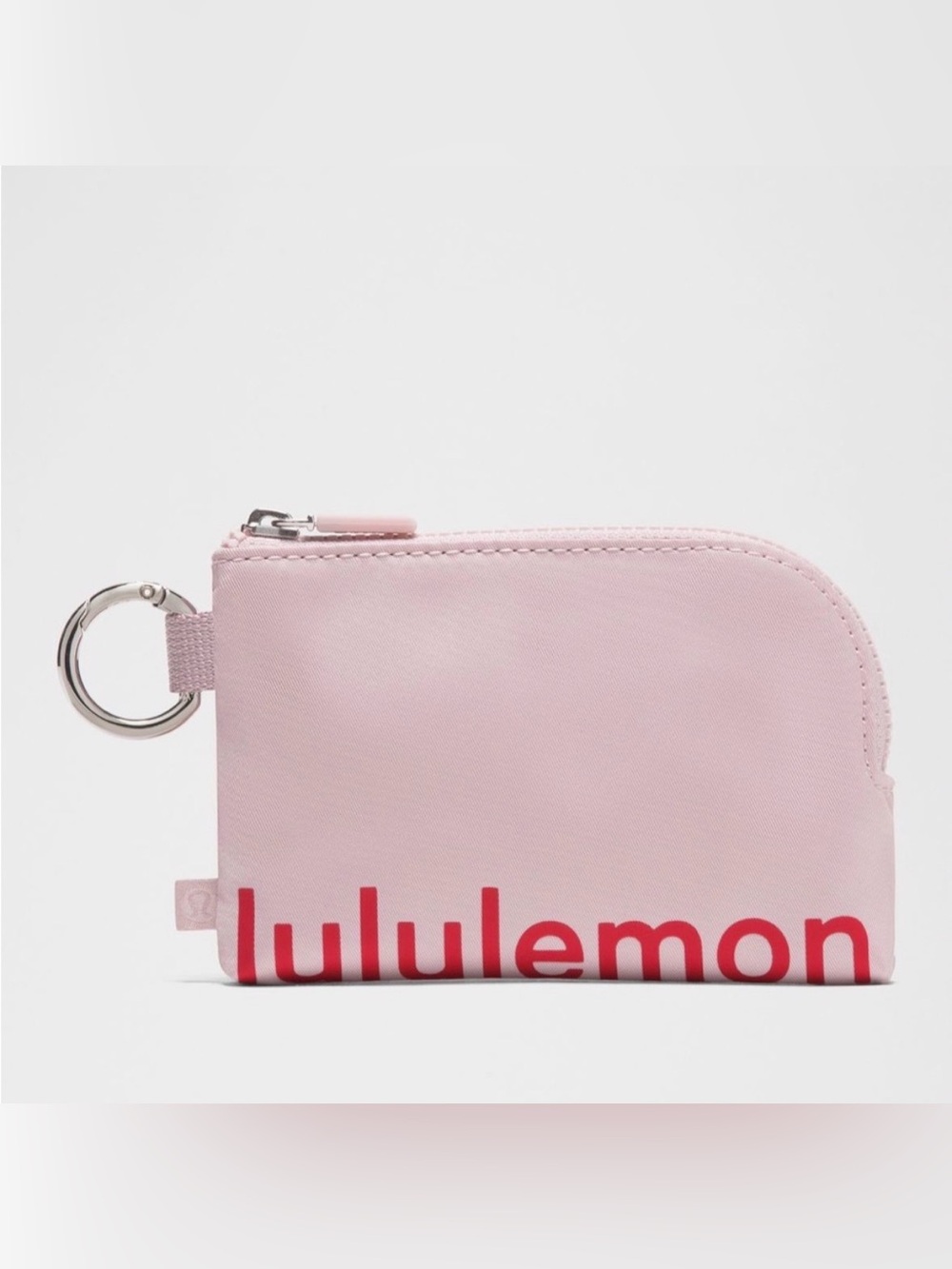 Lululemon Clippable Card Pouch Pink Haze/Desert Red